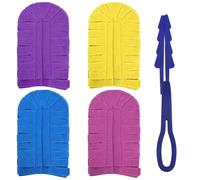 LIUZHUJ 4 Piezas para Swiffer Recambios, Plumero, 360° Reutilizable Polvo Magnético Lavable, con 1 Mango Plegable, Elimina el Polvo, la Suciedad y el Pelo de Las Mascotas