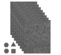 LIUZHUJ 8 Piezas Fieltro Adhesivo Muebles, Cortable Patas Sillas Protección Suelo, 20 x 16 x 0,4 cm Almohadillas Fieltro Patas Sillas, Gris Almohadillas para Muebles, para Taburetes, Silla, Tazas