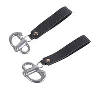 LIUZIKUN 2 Piezas de grillete de liberación rápida con Mango de Cuero Clip de liberación rápida SCBA Grillete Fijo de Metal La