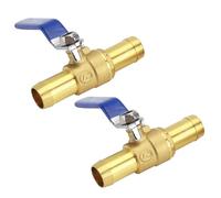 LIUZIKUN 2 válvulas de Bola de Cierre Recto de 2 vías para Manguera de 16 mm, Bolas de latón, fácil instalación.