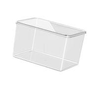 LIUZIKUN Acuario de escritorio acrílico transparente sin marco con base antideslizante y para escena subacuática de camarones Bettas