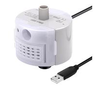 LIUZIKUN Bomba de Agua con Interfaz USB para Fuente de Agua para Mascotas, acuarios, Motor de Sma-800, Bomba súper silenciada con luz Led