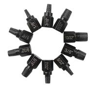 LIUZIKUN Juego de 10 extractores de Tornillos con Cabeza Hexagonal y múltiples estrías, Herramienta extractora de Tornillos de fácil extracción para Tornillos dañados.
