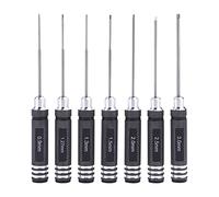 LIUZIKUN Juego de 7 Destornilladores con Mango de 0,9 mm a 3,0 mm para Modelos de helicópteros.