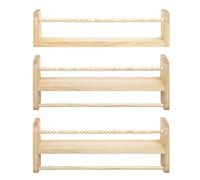 LIUZIKUN Juego de estantes suspendidos de 3 Piezas, Soporte de Madera Inspirado en Campo para Dormitorio, de Trabajo, disposición del Espacio de Cocina, planificador de baño