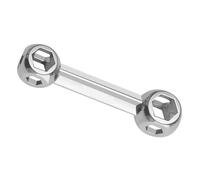 LIUZIKUN Juego de Llaves hexagonales multifuncionales portátiles y prácticas Que Incluye Diez tamaños de 6 mm a 15 mm para Bicicletas y Bicicletas.