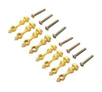 LIUZIKUN Paquete de 8 husillos metálicos Resistentes Multiusos, Conectores para Muebles, Pernos para Postes, Accesorios para barandillas de Vidrio y armarios.