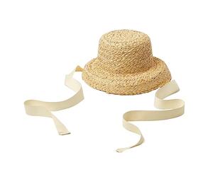 LIUZIKUN Sombrero de Paja para niñas, Protector Solar, Plano, con Correa con Cordones, Transpirable, para el Sol, para niñas pequeñas.