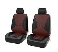 liuzz Fundas para Asientos de Coche Asientos Delanteros Juego de Fundas de Asiento de Coche de Piel sintética Negra Accesorios para Coche universales Protector de Asiento Interior Universal