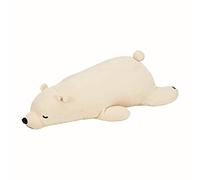 LIV HEART Almohada Corporal de Felpa, Animales dormilones de Peluche Suave, Almohada Larga, Oso Polar Lucky, Regalos preferidos para niñas, tamaño M (Longitud Total Aprox. 20.9