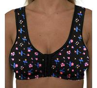 Liv Lingerie Gemm - Brasier de algodón con cierre frontal para mujer y mujer, sin aros postoperatorio, suave, elástico, en múltiples opciones de color, tallas regulares a grandes, fácil de abrir,