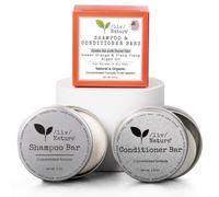 /liv/ Nature Juego de champú y acondicionador con estuche de viaje, volumen y humedad para cabello seco, naranja, ylang ylang, aceite de argán, fabricado en Estados Unidos, paquete de 2