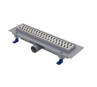 Liv Vibe - Canaleta de ducha, marco de plástico, rejilla de 450 mm, desagüe de 40 mm, altura 65 mm (ajustable 65-87 mm), marco de 15 mm, flujo de 35 - 38 l/min (EN 1253-2), capacidad de carga K3 (300