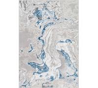 Livabliss Alfombra abstracta moderna gris/azul 120x170