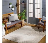 Livabliss Alfombra Exterior/Interior Terraza Geométrica Morenos - Alfombras de Exterior/Interior - Alfombra Boho Resistente a los Rayos UV y a Las Manchas - Alfombras Grande 160x213cm, Beige y Marfil