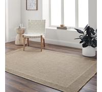 Livabliss Alfombra Exterior Terraza Geométrica Sydney - Alfombras de Exterior/Interior - Alfombra Boho Resistente a los Rayos UV y a Las Manchas - Alfombras Grande 156x207cm, Beige Oscuro