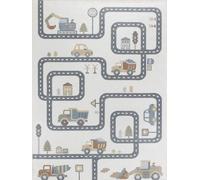 Livabliss Alfombra para Niños Lavable Beige/Gris 160x213