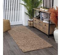 Livabliss Home Shaggy Rug - Alfombra Salon Grande Habitacion, Dormitorio - Alfombra Pelo Largo Berber Abstracta, Pelo Grueso y Esponjoso - Alfombras Grande de 80x220cm, Beige Claro