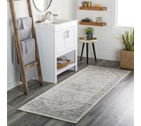 Livabliss Khartoum Alfombra Vintage Oriental - Alfombra Salon, Habitacion, Pasillo o Dormitorio, Estilo Tradicional Bohemio, Natural, Facil de Limpiar, Alfombras Grande 80x150cm, Gris y Beige