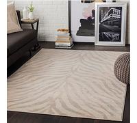 Livabliss Luanda Alfombra Geométrica - Alfombras Salon Modernas, Comedor, Cocina, Habitación - Alfombras Abstractas Estilo Bohemio, Fácil de Cuidar - Alfombra Grande 200x274cm, Gris Claro y Beige