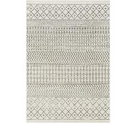 Livabliss Nice Geometric Rug - Alfombra Scandi para Sala de Estar, Comedor, Cocina, Neutro, Abstracto, Estilo Bohemio, fácil Cuidado, Grande, Crema, carbón, Pizarra