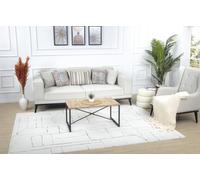 Livabliss Redondavik Alfombra Abstracta - Alfombra de Pasillo para Cocina, Entrada - Alfombras Salon Pelo Corto, Suave y Lujosa Facil de Cuidar - Alfombras Pasillo de 160x213cm, Naranja, Marrón, Crema