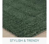 Livabliss Shaggy Rug - Alfombra bereber Moderna para Sala de Estar, Grande, 120 x 180 cm, alfombras Suaves y peludas para Dormitorio, Alfombra Bohemia Neutral, Pelo Grueso de Felpa de fácil Cuidado,