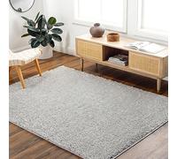 Livabliss Shaggy Rug - Alfombra bereber Moderna para Sala de Estar, Grande, 160 x 213 cm, alfombras Suaves y peludas para Dormitorio, Alfombra Bohemia Neutra esponjosa, fácil Cuidado, Pelo Grueso de