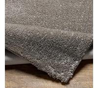 Livabliss Shaggy Rug - Alfombra Salon Grande Habitacion, Dormitorio - Alfombra Pelo Largo Berber Abstracta, Pelo Grueso y Esponjoso - Alfombras Grande de 160x213cm, Gris Oscuro