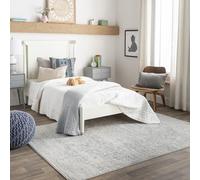 Livabliss Syracusa Alfombra Vintage Oriental - Alfombra Salon, Habitacion, Pasillo o Dormitorio, Estilo Tradicional Bohemio, Natural, Facil de Limpiar, Alfombras Grande 140x200cm, Carbón, Gris, Beige