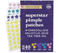 LivaClean Star Pimple Patches for Face w/Hydrocolloid, Salicylic Acid & Tea Tree, 240 Patches, Hydrocolloid Acne Patch, Cute Star Pimple Patch for Healing Stickers Zit Superstar