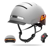 LIVALL Casco Bicicleta Inteligente con Luz, Casco Bluetooth con Altavoz y Micrófono, Casco Patinete Electrico Adulto Hombre Mujer, Sistema de Control Remoto y Alarma SOS