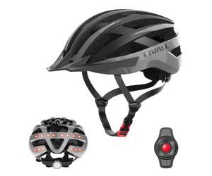 LIVALL Casco de Bicicleta Inteligente con luz Trasera LED, Casco de Ciclismo Bluetooth con Control Remoto inalámbrico, Alerta SOS y micrófono y Altavoz incorporados, Hombres y Mujeres Adultos