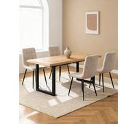 LIVAN HOME - Pack Ahorro de Mesa Kristin y sillas Shanna