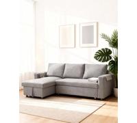 LIVAN HOME - Sofá Cama con Chaise Longue Reversible y almacenaje Ivy