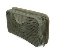 LIVANZ - Bolsa táctica de Malla con Cremallera, Organizador Modular de Panel de inserción, Bolsillo de Almacenamiento EDC con Cierres de Velcro para Accesorios de Mochila, Ranger Green, Malla