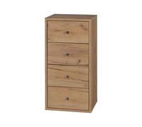 LIVARNO® Cómoda madera 4 cajones Verona
