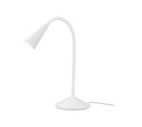 LIVARNO HOME Lámpara de mesa LED con cuello flexible de metal. (blanco)