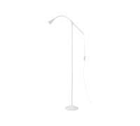 LIVARNO HOME Lámpara de pie LED, 1 luz, con brazo metálico flexible. (Blanco)