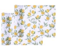LIVARNO HOME Mantel/ Caminos de mesa pack 2 (Camino de mesa, limón/amarillo/blanco)