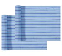 LIVARNO HOME Mantel/ Caminos de mesa pack 2 (Camino de mesa, rayas/azul)