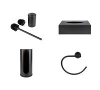 LIVARNO home Set de escobilla de baño / Caja para pañuelos / Portarrollos / Toallero