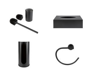 LIVARNO home Set de escobilla de baño / Caja para pañuelos / Portarrollos / Toallero