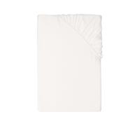 LIVARNO® Sábana bajera ajustable de satén de lujo, 90-100 x 200 cm (blanco)