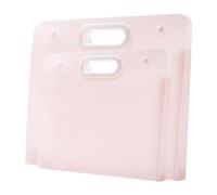 LIVASH Carpeta de PláStico para Arte de 2 Uds., Estuche de Almacenamiento para Pintura de Diamantes, Contenedor de Dibujo para Estudiantes, Obras de Arte para NiñOs, Color Rosa