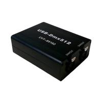 LIVASH Controlador USB-DMX IluminacióN de Escenario Controlador DMX512 Compatible con MA OnPC Freestyler+3D DJ Interfaz USB DMX