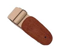 LIVASH Correa de Guitarra Folk Correa de Guitarra de AlgodóN Puro Ajustable Correa de Guitarra EléCtrica Correa Universal de Guitarra AcúStica (Caqui)