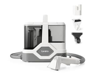 Livatro Aspiradora de Agua Tapicería, 600W 16kPa Limpiador de Tapicerías, 2,3L Depósito, Limpieza de Sofás con Función de Autolimpieza, Lava Aspiradora para Alfombras, Moquetas, Tapicería y Coche