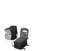 livbote Mochila Viaje Cabina Avion con Compresión al Vacío - Airbag Mochila al Vacío con Bomba, Impermeable, Equipaje de Mano para Hombre Mujer - Negro