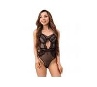 Livco corsetti fashion - paula lc 20209 body con adornos de encaje negro s/m